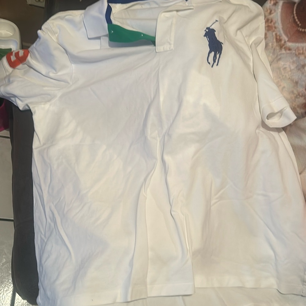 White polo shirt 3X